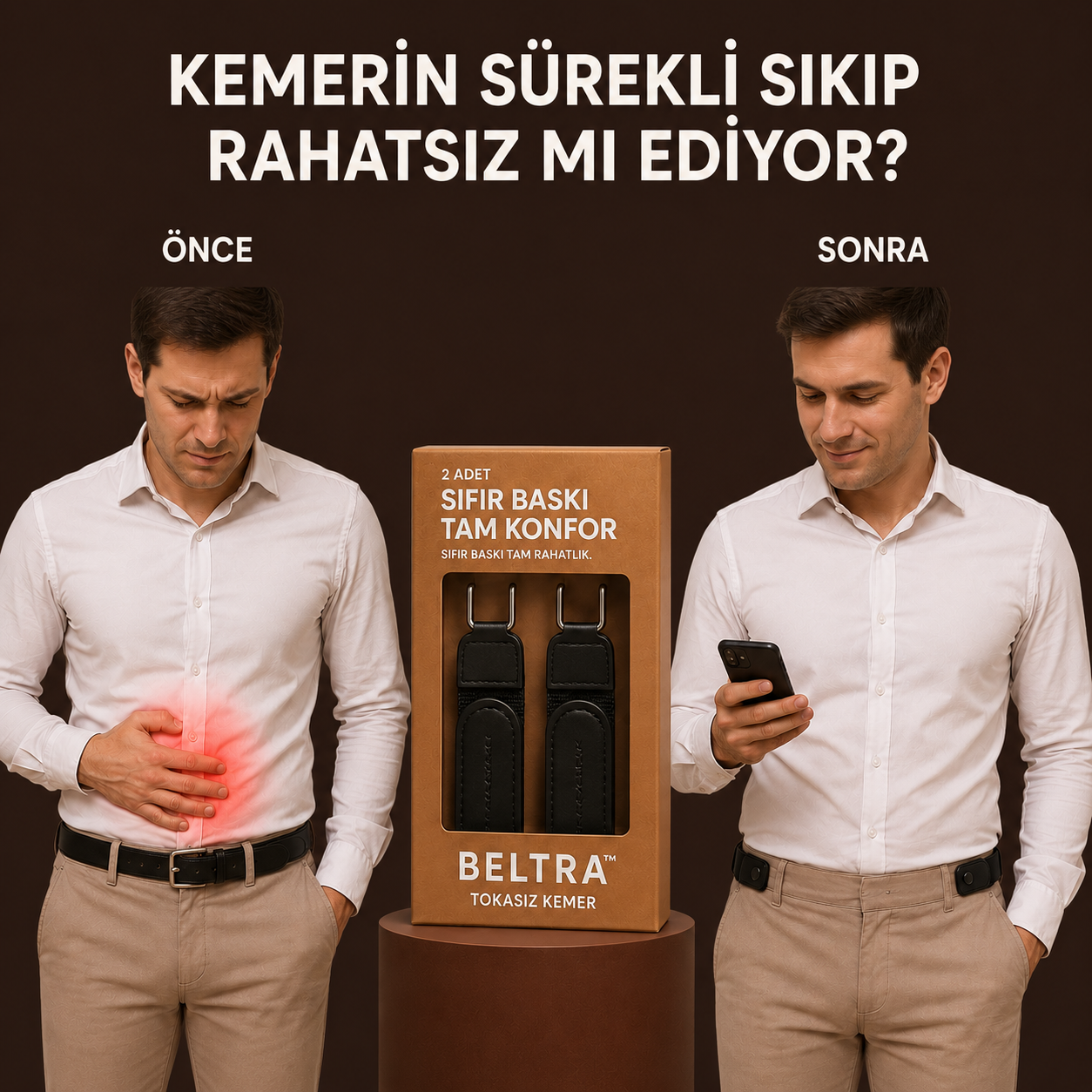 Beltra Premium Tokasız Kemer